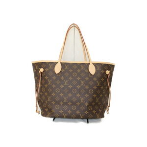 Louis Vuitton Tote Canvas LV Neverfull Monogram Brown Pivoine Pink Handbag Bag